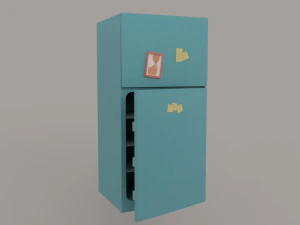 Kreskówka lodówka Model 3D
