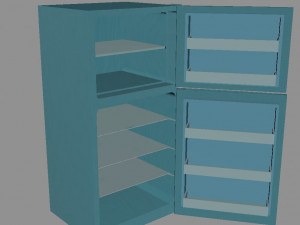 Cartoon Fridge 3D Model