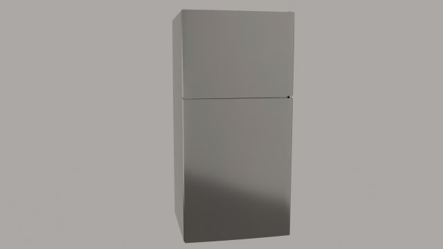 Modern Fridge 3D Модель .c4d .max .obj .3ds .fbx .stl .blend 