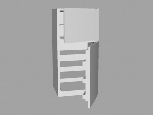 Modern Fridge 3D Модель