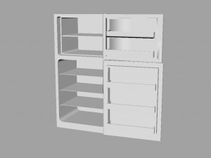 Modern Fridge 3D Модель