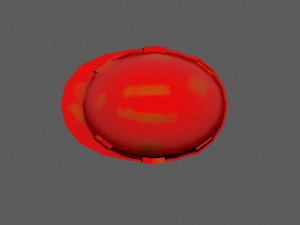 Red Safety Helmet Low Poly 3D 模型