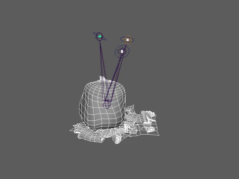 Анимированный мусорный муха 3D Модель