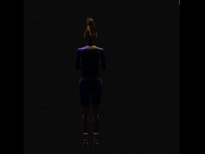 basketball girl Modelo 3D