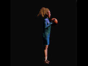basketball girl 3D Model