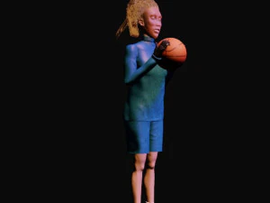 basketball girl 3D Model