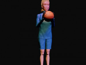 basketball girl Modelo 3D