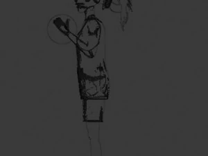 basketball girl 3D Model