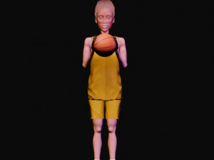 basketball girl Modelo 3D