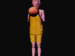 basketball girl Modelo 3D