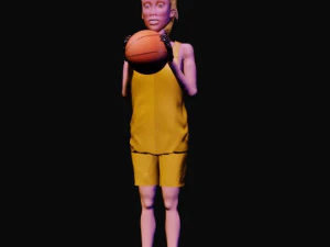 basketball girl 3D Model