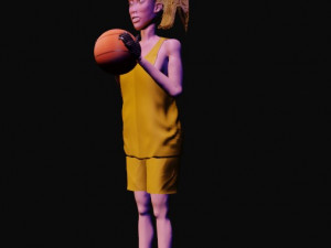 basketball girl Modelo 3D