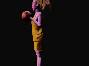 basketball girl 3D Model