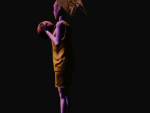 basketball girl Modelo 3D