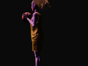 basketball girl 3D Model