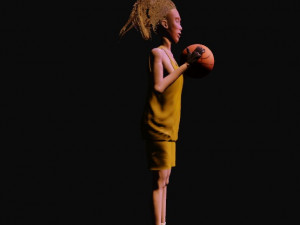 basketball girl Modelo 3D