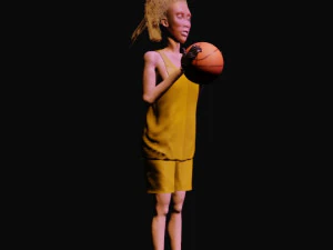 basketball girl 3D Model