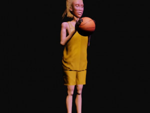 basketball girl Modelo 3D