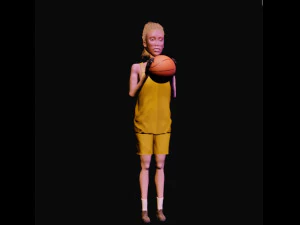 basketball girl 3D Model