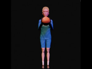 basketball girl Modelo 3D