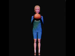 basketball girl 3D Model
