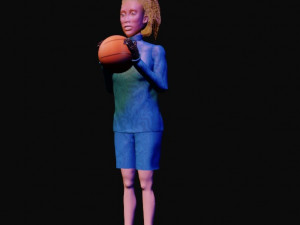 basketball girl Modelo 3D