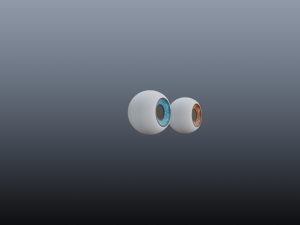 procedural textured eye 2 in 1 pack Modelo 3D