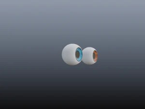 procedural textured eye 2 in 1 pack 3D Model