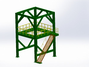 truck unloading hopper 3Dモデル