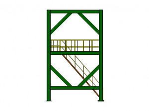 truck unloading hopper 3Dモデル