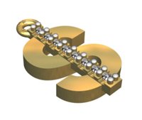 pendant dollar Modèle 3D .c4d .max .obj .3ds .fbx .stl .blend 