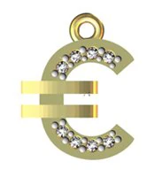 pendant euro 3D Model .c4d .max .obj .3ds .fbx .stl .blend