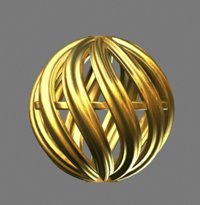 pendant sphere Model 3D .c4d .max .obj .3ds .fbx .stl .blend 