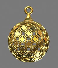pendant sphere 3D Модель .c4d .max .obj .3ds .fbx .stl .blend 