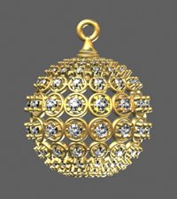 pendant sphere Modelo 3D .c4d .max .obj .3ds .fbx .stl .blend 