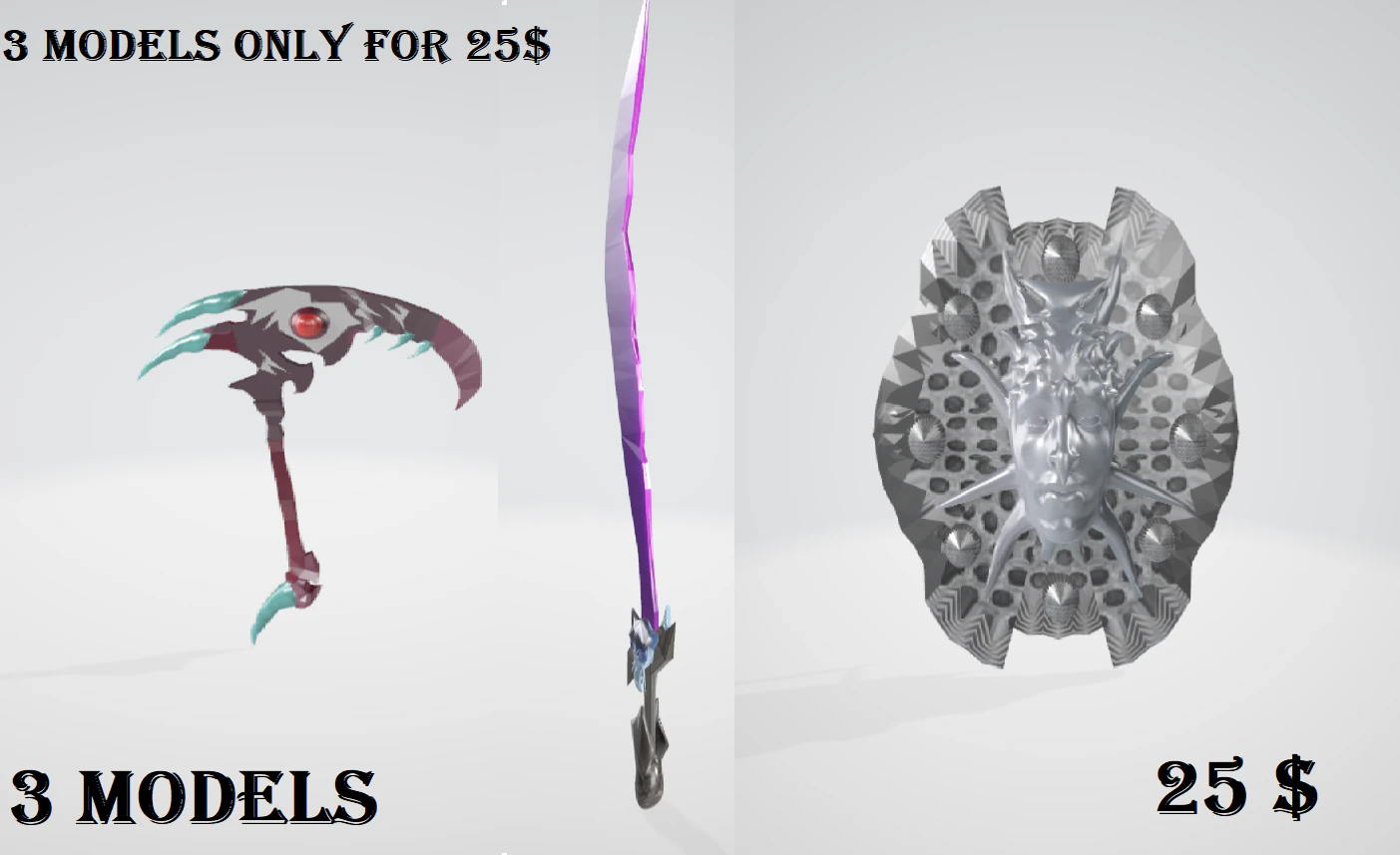ancient war game pack 3D Model .c4d .max .obj .3ds .fbx .stl .blend 