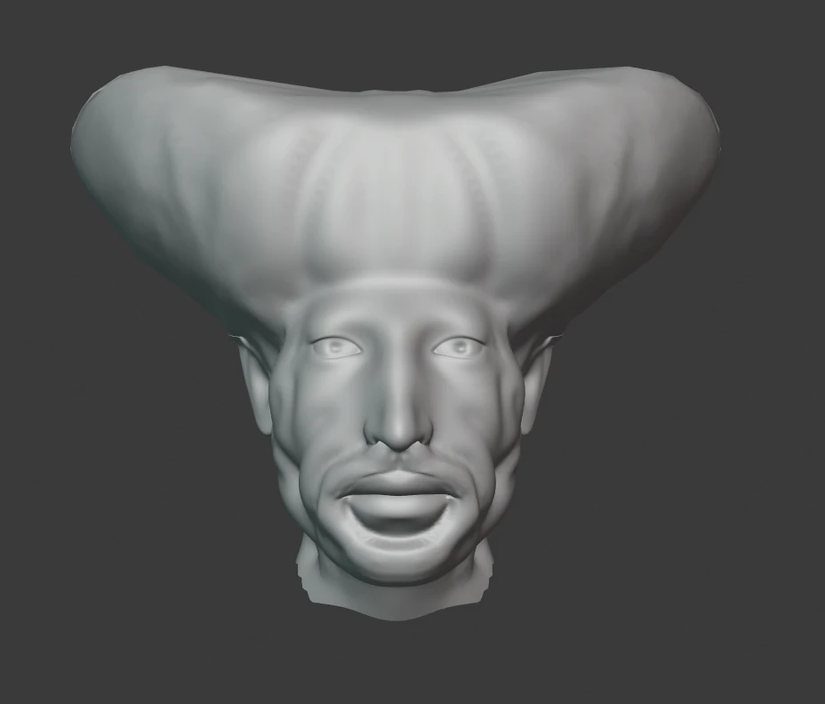 king prince face sculpture 3D Model .c4d .max .obj .3ds .fbx .stl .blend