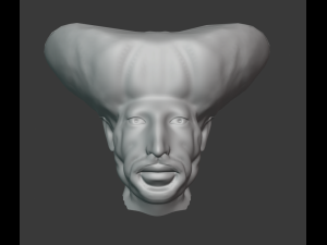 king prince face sculpture 3D Model