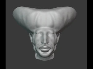 sculpture du visage du roi prince Modèle 3D