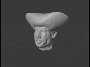 king prince face sculpture 3D Модель