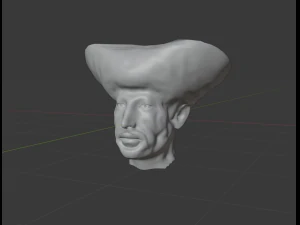 king prince face sculpture 3D Model
