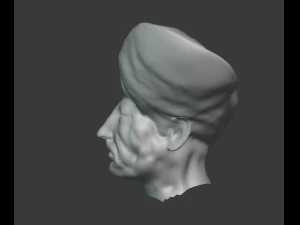 king prince face sculpture 3D Model