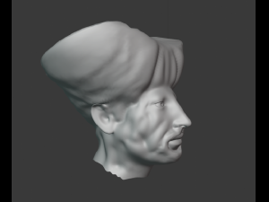 king prince face sculpture 3D Модель