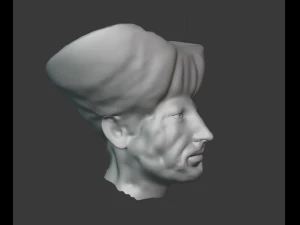 king prince face sculpture 3D Model