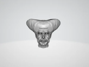 king prince face sculpture 3D Model