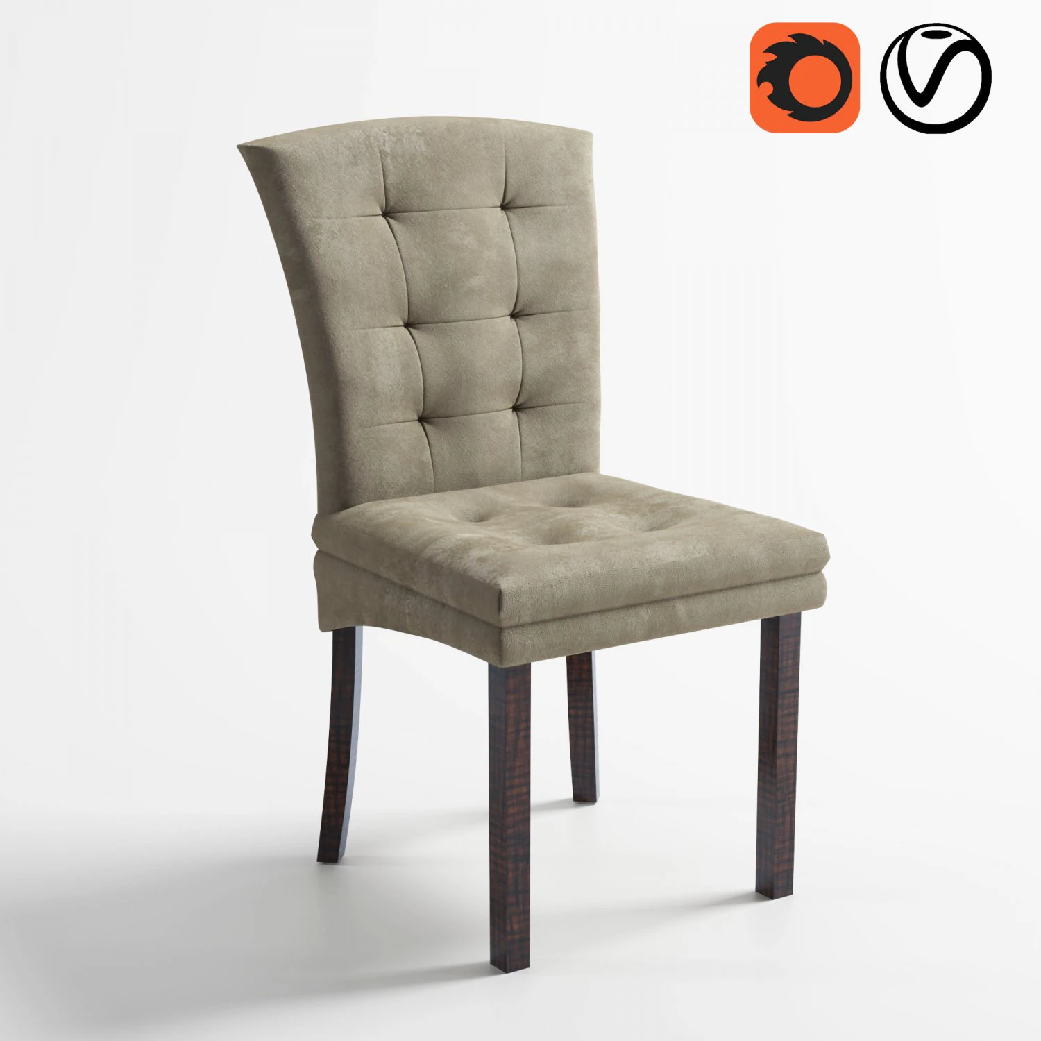 armchair 3D Model .c4d .max .obj .3ds .fbx .stl .blend
