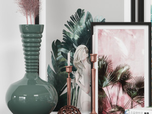 decorative set 01 Modèle 3D