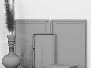 decorative set 01 Modèle 3D