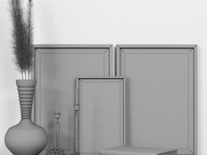 decorative set 01 3D Model