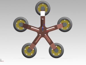 table wheels for steps 3D Model
